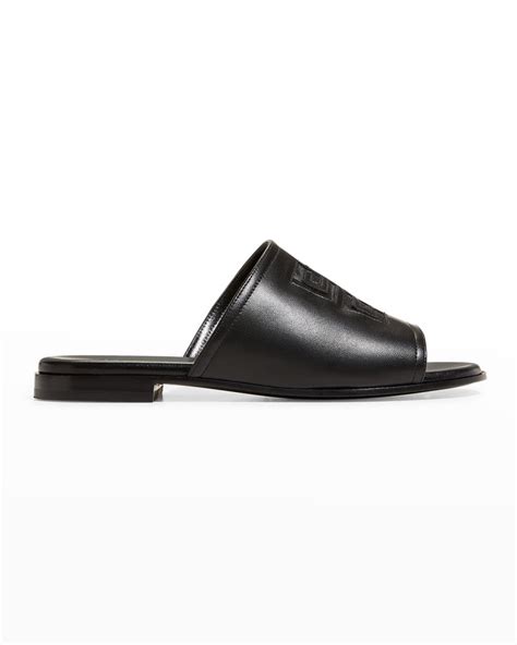 givenchy 4g lambskin flat mule sandals|4G sandals in leather .